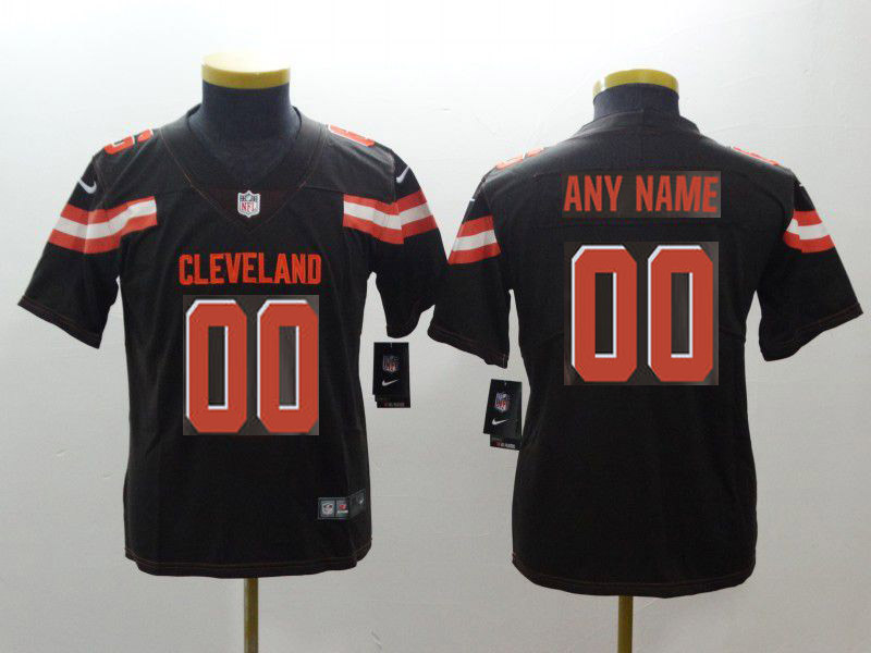 Youth Cleveland Browns Custom  Brown Nike Vapor Untouchable Playe NFL Jerseys->customized nfl jersey->Custom Jersey